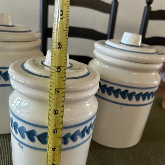 Vintage Hartstone Ohio Pottery Canister Set - Picture 4 of 9